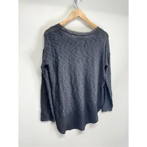Anthropologie Dellata Nubby CircleLight Sweater Charcoal Gray Women‎ Size Small thumbnail 4