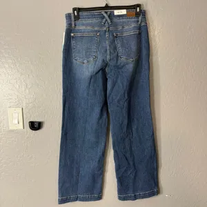 Judy Blue Baylor High Rise Button Detail Wide Leg Jean, Indigo, 13/31 thumbnail 2