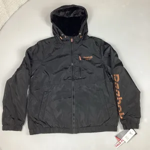 Reebok Women’s Faux Fur Lined Hooded Windbreaker Jacket Medium NEW! Retail $120 thumbnail 1