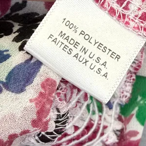 MISA Los Angeles Floral Smocked Peplum Top Pink‎ White V-Neck Long Sleeve Medium thumbnail 5