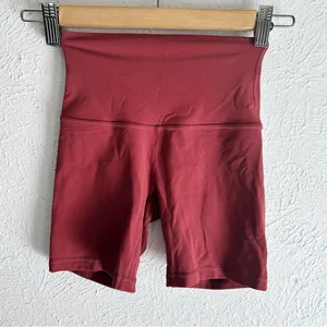 Lululemon Align Bike Short 6" Chianti Wine Red Sz 0 thumbnail 1