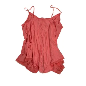 Y2K Candie's Babydoll Cami Tank‎ Top Coral Pink Sequin Fairy Grunge Large thumbnail 4
