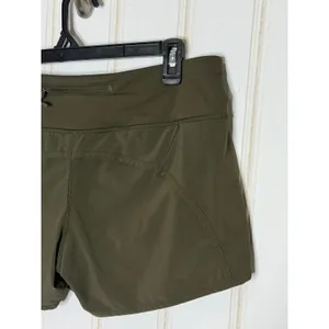 Lululemon Run Times Short 4-way Stretch 4" Dark Olive Green Size 10 thumbnail 9