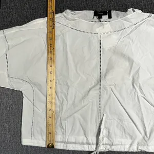Theory Women’s White Ladder Eyelet Top thumbnail 16