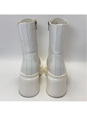 Women's Unbranded White Platform Boots Size 8.5 thumbnail 7