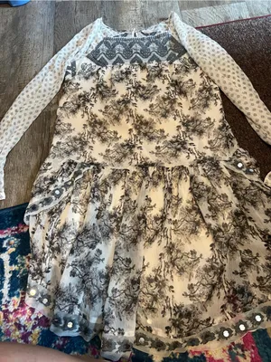 Free people Elsie Sheer Lace Boho Dress in Magnolia Combo thumbnail 15