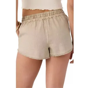 O'Neill Women's 100% Cotton Stevie Shorts in Simply Taupe size XL NWT thumbnail 2
