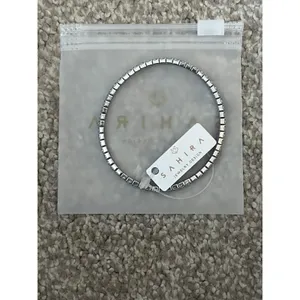 Sahira‎ Jewelry Design Silver Tone Tennis Bracelet Rhinestone Sparkle thumbnail 3