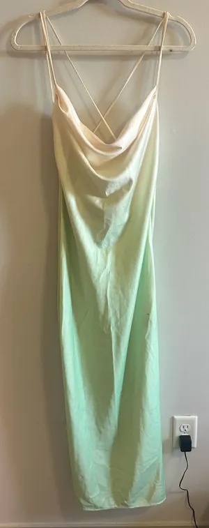 Revolve Formal Gown Green Ombré  thumbnail 1