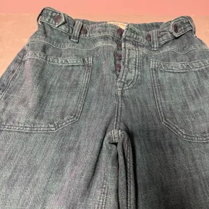 Free People We The Free Palmer Yarn Dyed Cuffed Jeans Lagoon Blue 25 thumbnail 2
