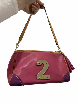 Dooney & Bourke Lindsay Lohan Pink Y2K Charms Bag Multi Color #2 Vintage RARE thumbnail 5