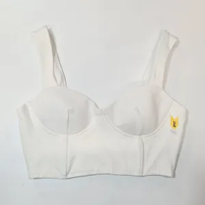 Superdown Wren Bustier Top in White thumbnail 3