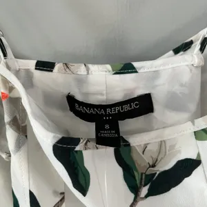 Banana Republic Long‎ Maxi Dress Women's Sz 8 White Floral Sleeveless MSRP $99 thumbnail 6