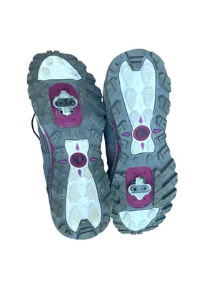 Pearl Izumi Women's Hybrid Cycling Shoe X-Alp Drift II Gray Purple 9.5 D EUR 42 thumbnail 8