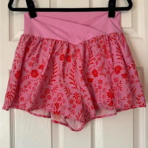 As Revival Women athletic Skirt Large Pink Foral thumbnail 1