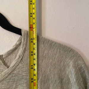 Standard James Perse Gray Crewneck T-Shirt Tee Boxy Cotton Cashmere Women Large thumbnail 6