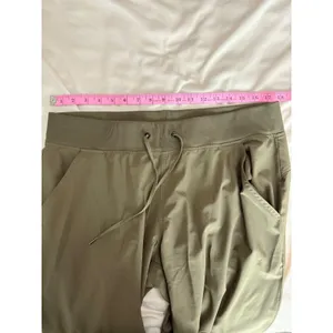 Utopia by Hue Womens XL Olive Green Drawstring Jogger Pants Stretch Activewear thumbnail 7