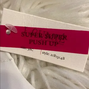 I Lumie Supper Supper Push up size 38C Classic White Padded Bra brand new thumbnail 3