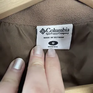 Columbia brown full zip quilted fleece women's‎ winter vest warm size S pockets thumbnail 4