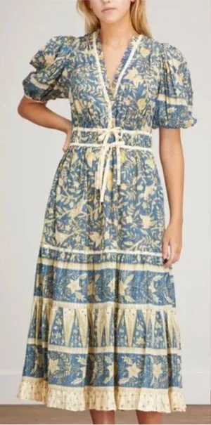 Ulla Johnson Annisa Dress in Lanai Midi Summer Womens Size 6 thumbnail 1
