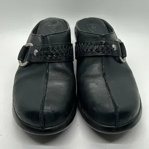 Ariat Stylish Black Leather Shasta Mules Slip On Shoes **Size 6.5** 🌸🌸 thumbnail 3