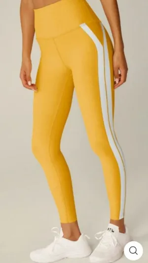 Beyond Yoga Spacedye Top Line Midi‎ Legging in Sunflower Heather Size: XS thumbnail 1