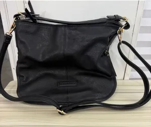 Montana West Hobo Slouchy Bag Shoulder Bag Purse Black Leather Gold Hardware thumbnail 1