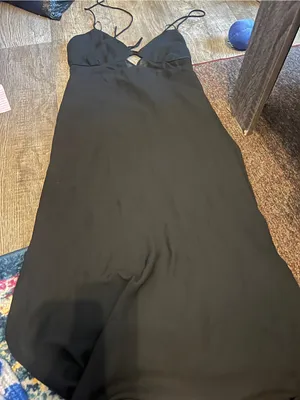 Abercrombie black midi dress size M thumbnail 4