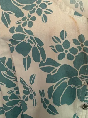 Free Assembly White And Blue Flutter Sleeve Floral Dress Size Small thumbnail 7