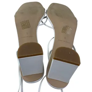 Princess Polly Women's White Lace Up Square Toe Strappy Block Heels Sandals Sz 9 thumbnail 4