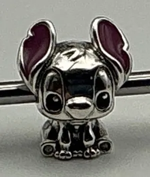 Pandora Disney Lilo & Stitch Charm 798844C01 Sterling Silver Purple Enamel thumbnail 1