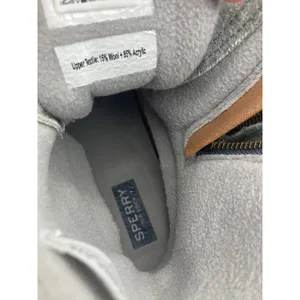 Sperry Saltwater Duck Boots Womens‎ 10 Grey Wool Blend STS82475 thumbnail 9