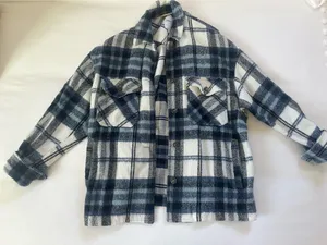 Subdued blue/black flannel jacket thumbnail 1