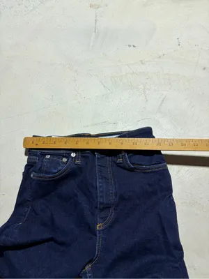 Rag & bone Casey High-Rise Dark Blue Flare Jeans 24 thumbnail 4