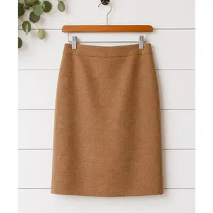 J.crew Camel100% wool No. 2 pencil skirt size 6 petite thumbnail 2