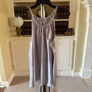 Annalee + Hope Women's Gray Satin Halter Top XL thumbnail 4