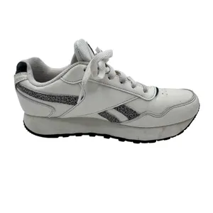 Reebok Women's 8.5 White Sneakers Royal Glide Platform‎ Leopard Print thumbnail 2