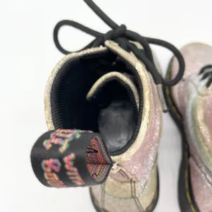 Dr Martens Womens‎ Combat Boots Size 5 Glitter Punk Rave Alt Festival Goth thumbnail 6