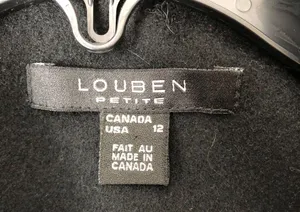 Vintage Louben Cashmere/Wool Black Jacket Petite M thumbnail 3