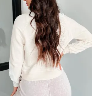 Women’s Cream Pocket Sweatshirt  thumbnail 2