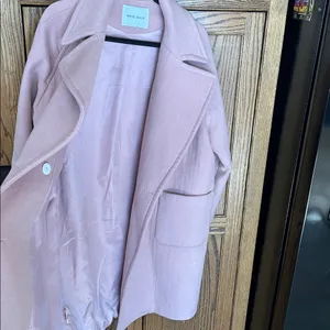 Pink Double Breasted Pea Coat Winter‎ Small thumbnail 4