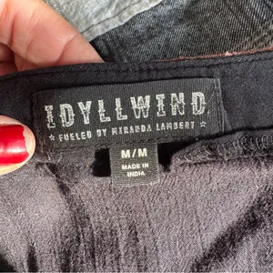 Idyllwind Fueled by Miranda Lambert Black Embroidered Dolman Sleeve Peasant Top thumbnail 7