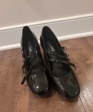 Black Mary Jane Platform Heels Size 6.5 thumbnail 3