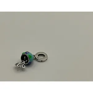 Pandora Murano Glass Cute Octopus Dangle Charm Blue Green ALE 925 thumbnail 4