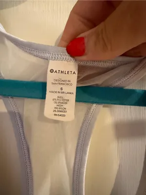 Athleta light blue tank top! Size small! thumbnail 2