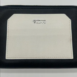 TUMI Double Zip Leather Phone Case Travel Wallet‎ Wrist Clutch thumbnail 6