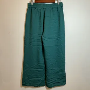 Halara Wide Leg Drawstring Pants Teal Green High Waisted Relaxed Boho S thumbnail 3
