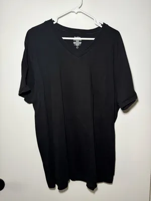 Goodfellow & Co Men's Black V-Neck T-Shirts Short Sleeve Size XXL thumbnail 1