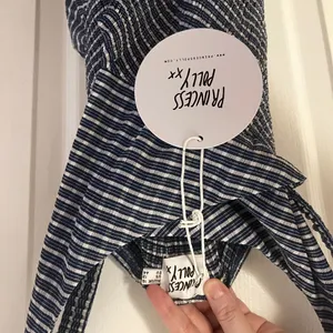 Princess Polly Navy Gingham Cutout Dress thumbnail 4