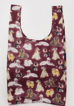 Big Baggu - Fancy Dogs - Large Reusable Tote - NWT thumbnail 1